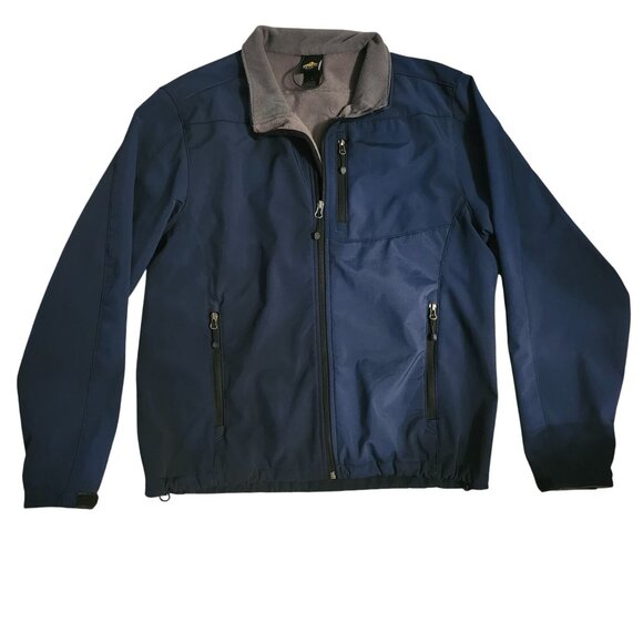 Tahoe Pass Mens Large Blue and Grey Jacket with Zip Pockets AS IS READ - Picture 1 of 12